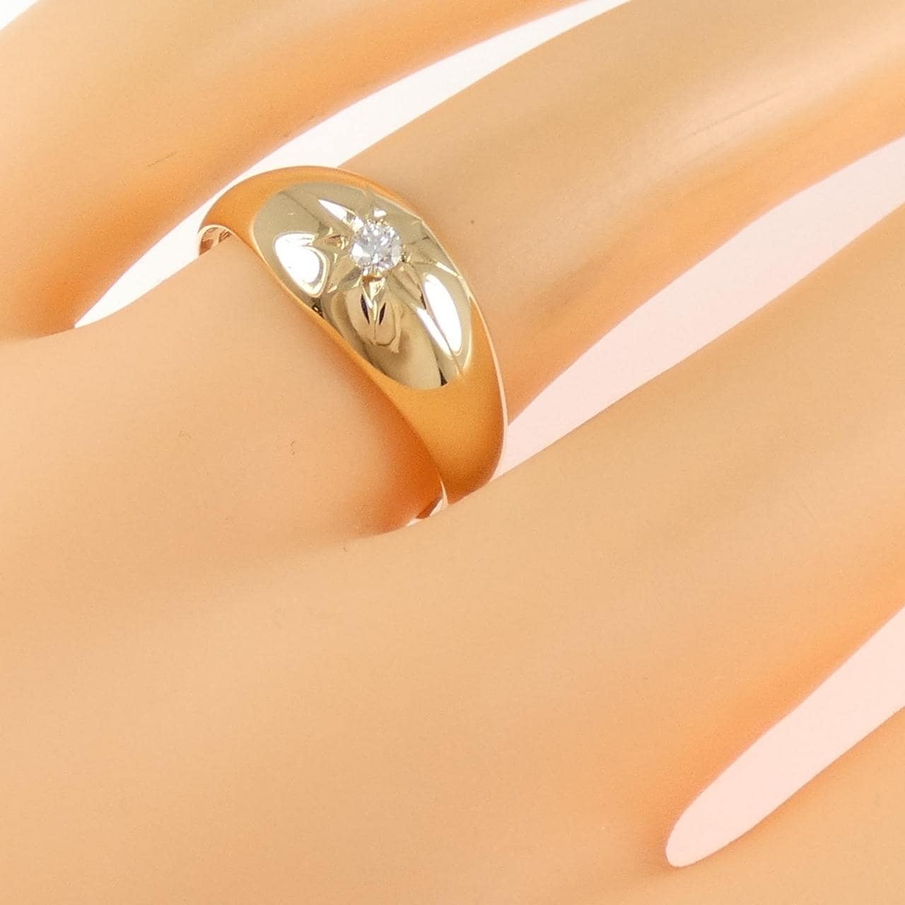 K18YG ダイヤモンド リング 0.05CT