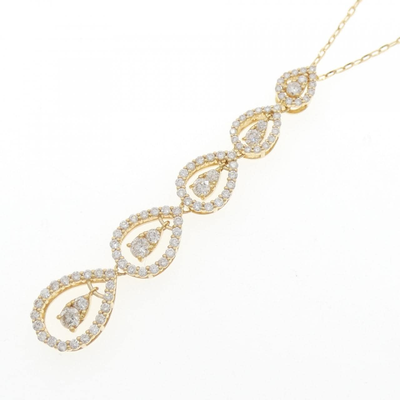 K18YG ダイヤモンド ネックレス 1.00CT