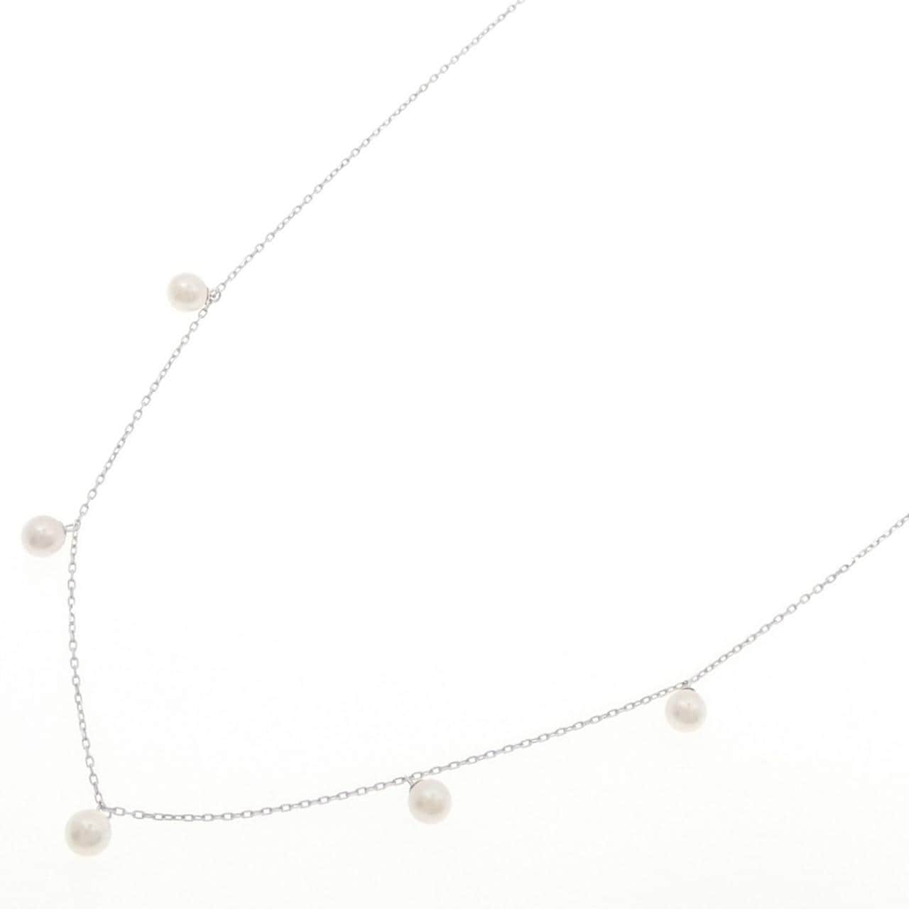 K18WG Akoya pearl necklace