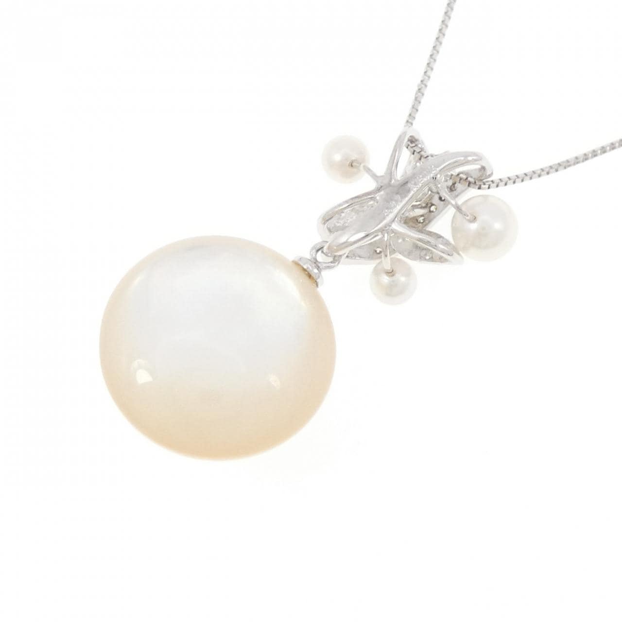 K18WG パール ネックレス