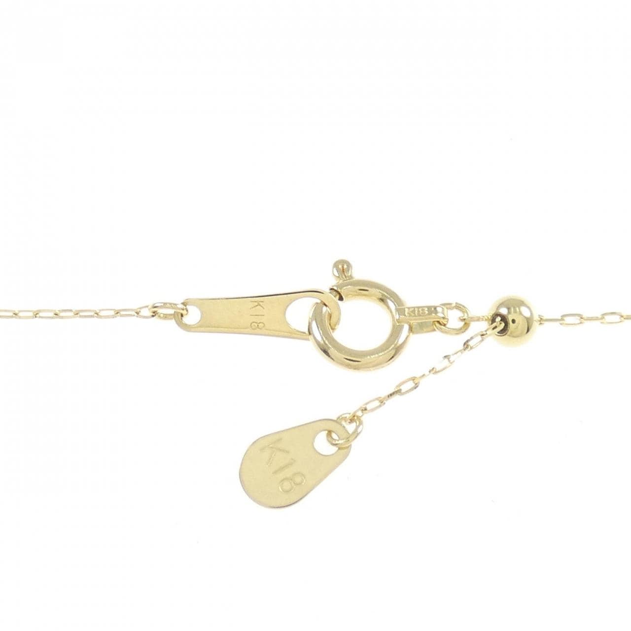 K18YG ハート ダイヤモンド ネックレス 0.20CT
