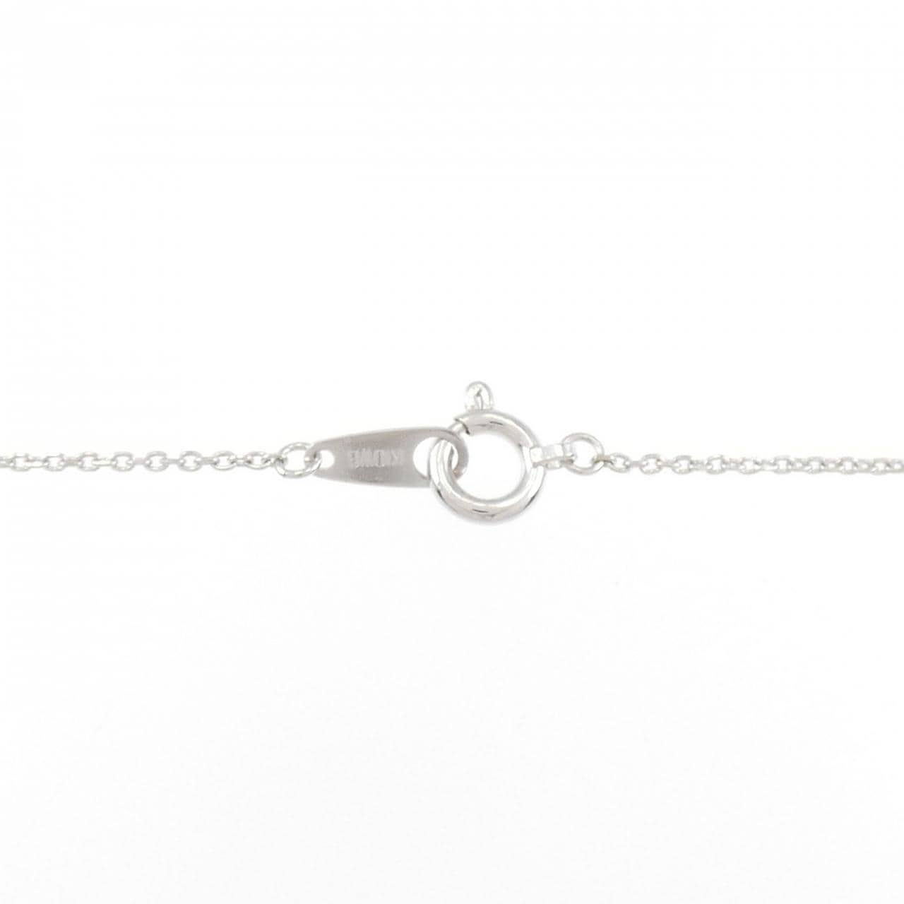 K10WG ハート サファイヤ ネックレス 0.26CT