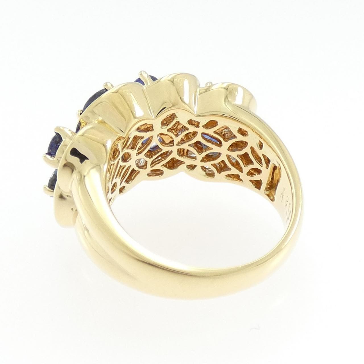 K18YG サファイヤ リング 2.18CT