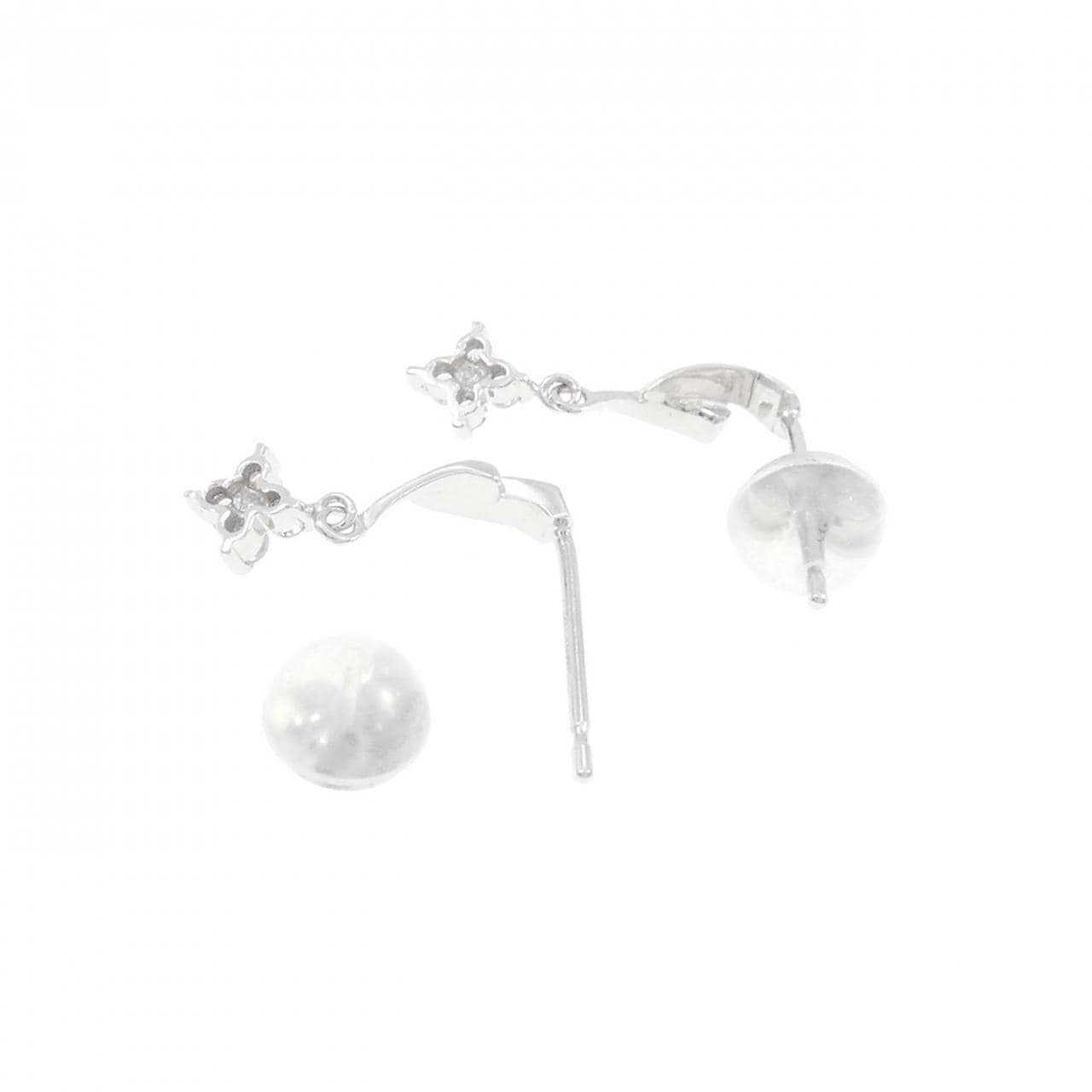 K18WG ダイヤモンド ピアス