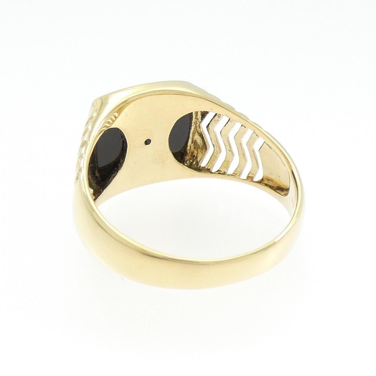 【新品】K18YG オニキス リング