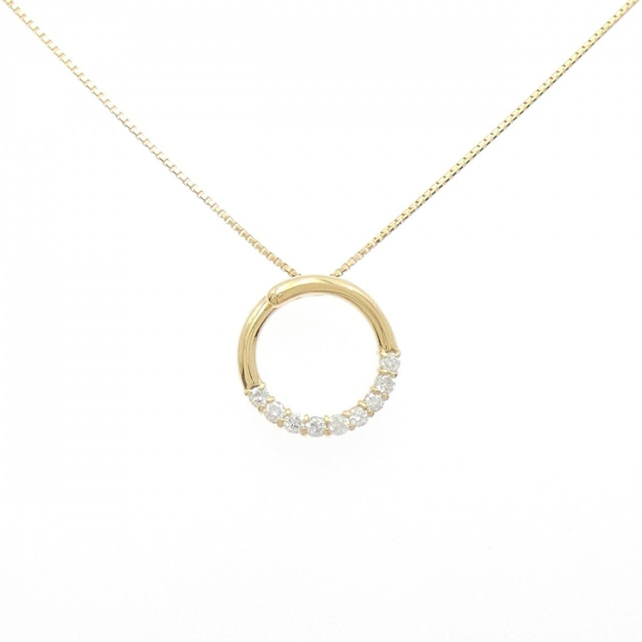 K18YG ダイヤモンド ネックレス 0.30CT