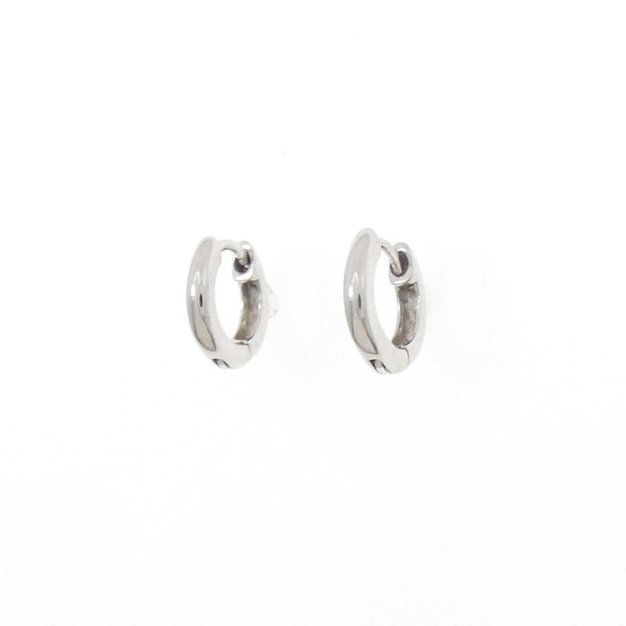 K18WG フープ ピアス