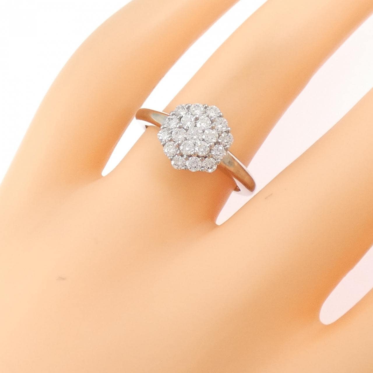 K18WG ダイヤモンド リング 0.60CT