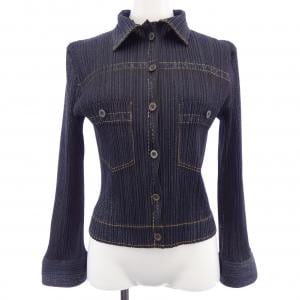 【ヴィンテージ】プリーツプリーズ PLEATS PLEASE 2002デニム転写プリント PP23-JD921 7557092 ジャケット