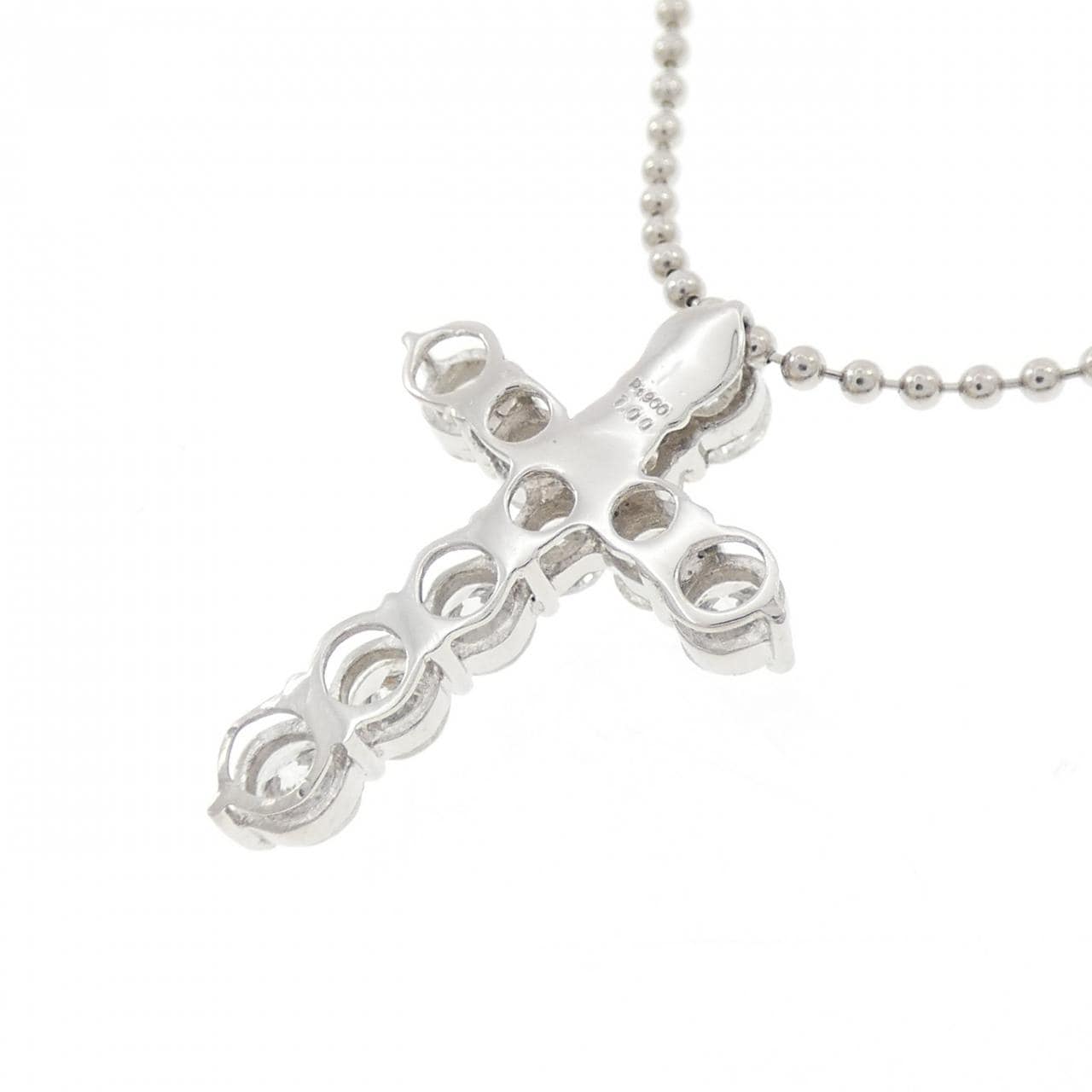 PT900/PT850 クロス ダイヤモンド ネックレス 1.00CT