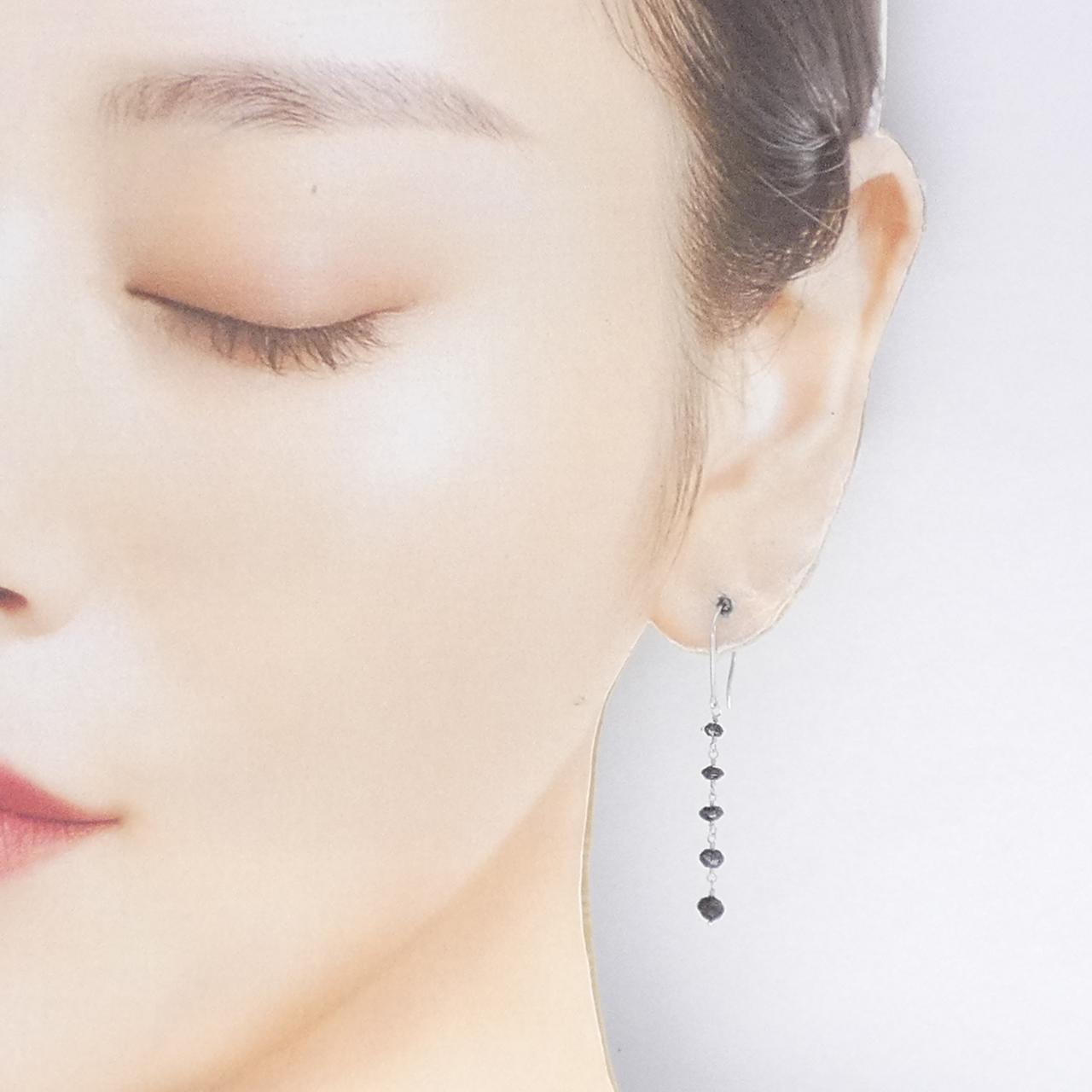 K18WG ダイヤモンド ピアス 1.80CT