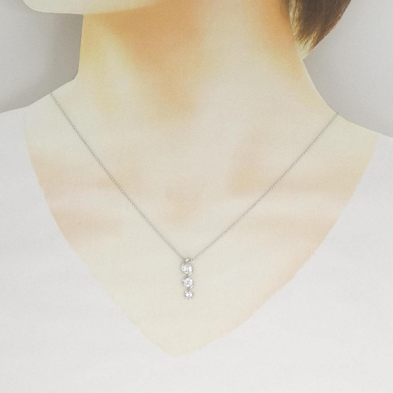 PT900/PT850 ダイヤモンド ネックレス 0.67CT