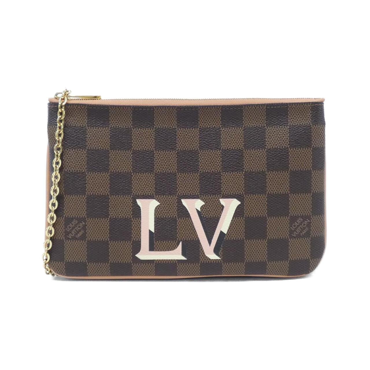 LOUIS VUITTON Damier Pochette Double Zip N60254 Shoulder Bag