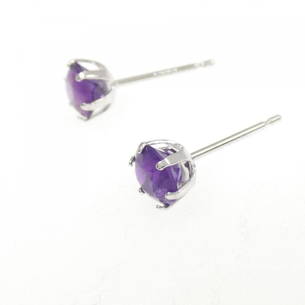 【新品】K18WG アメジスト ピアス