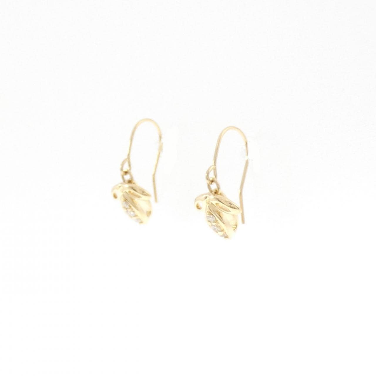 K18YG ダイヤモンド ピアス 0.04CT