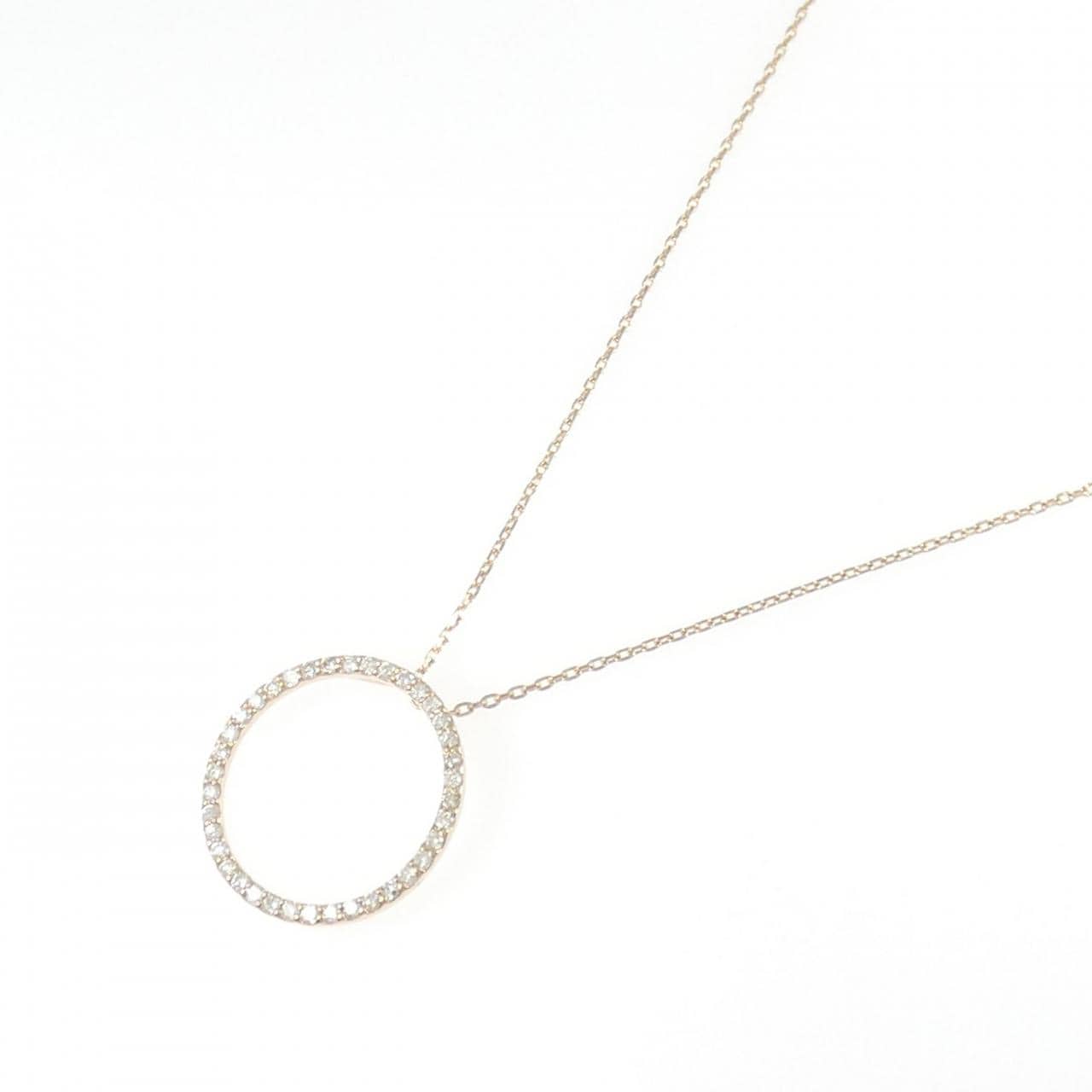 K18PG ダイヤモンド ネックレス 0.35CT