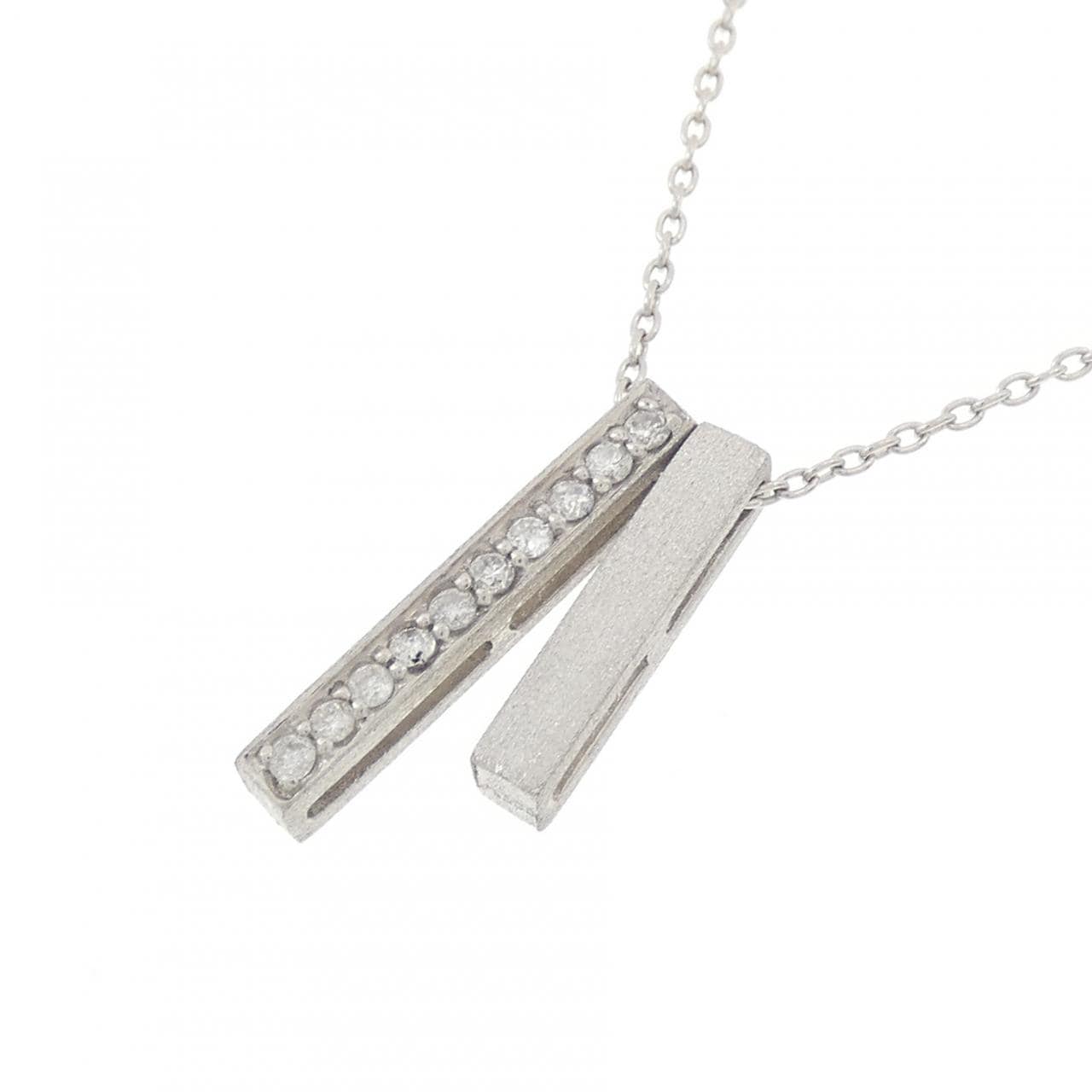 PT900/PT850 ダイヤモンド ネックレス 0.08CT