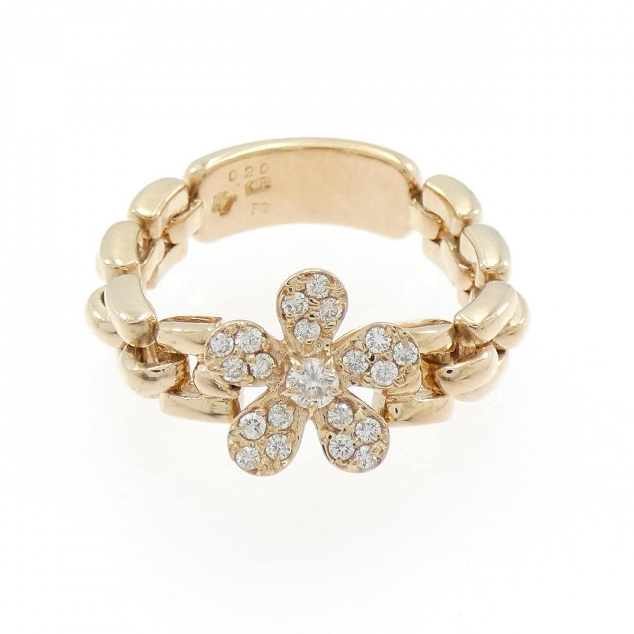 ポンテヴェキオ フラワー ダイヤモンド リング 0.20CT