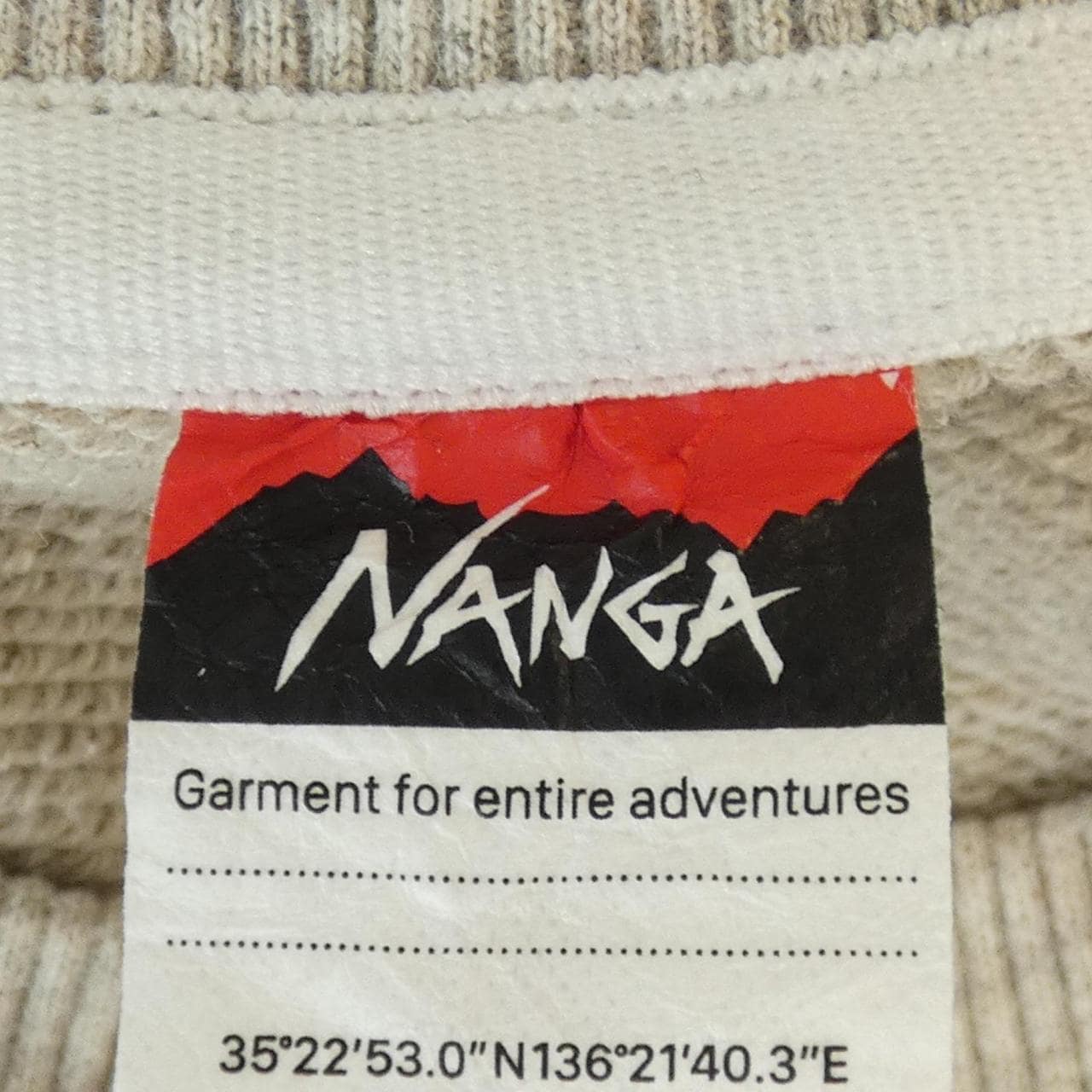 ナンガ NANGA スウェット