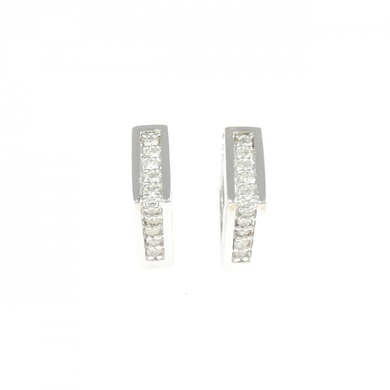 K18WG ダイヤモンド イヤリング 0.28CT