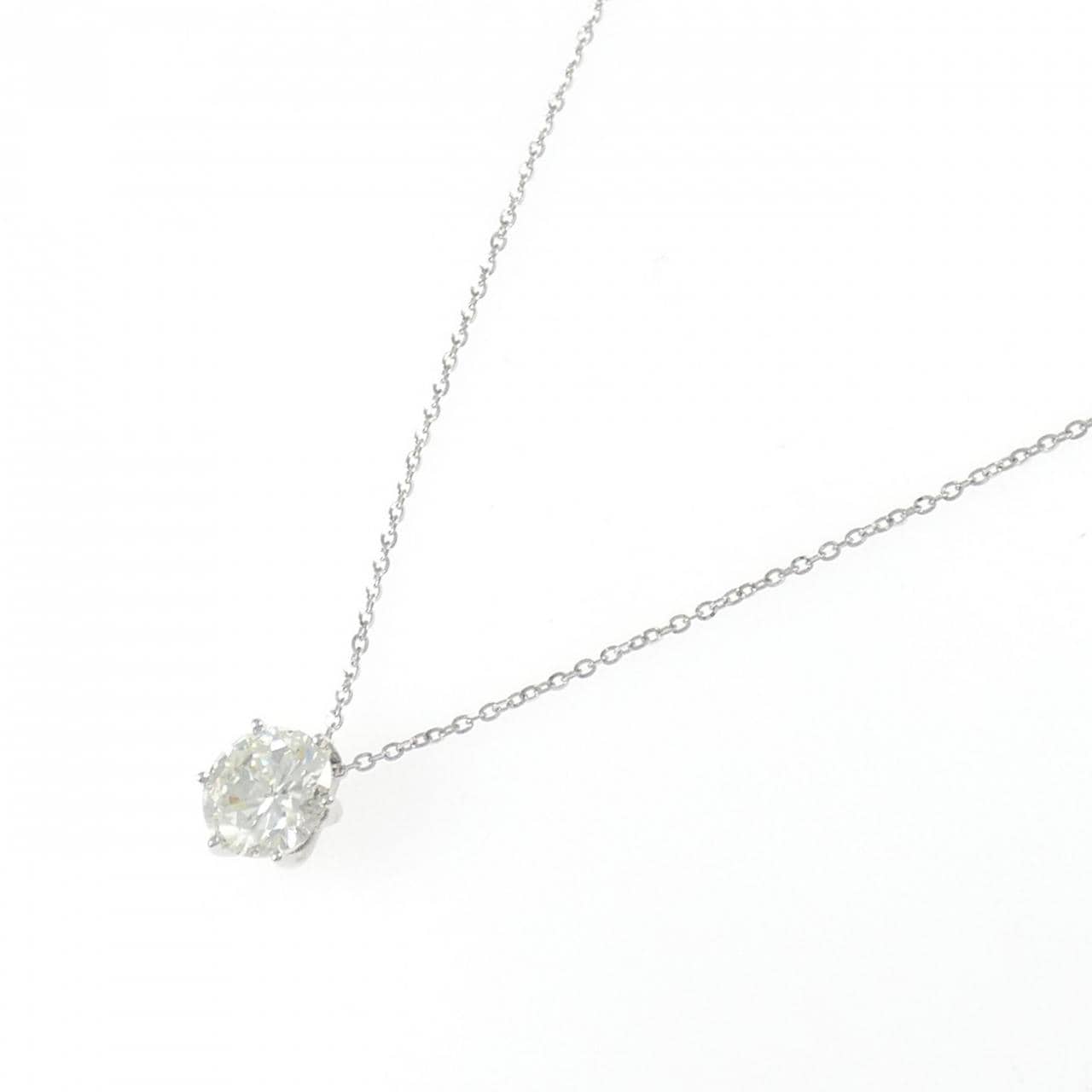 PT950/PT850 ダイヤモンド ネックレス 2.131CT I SI2 Good