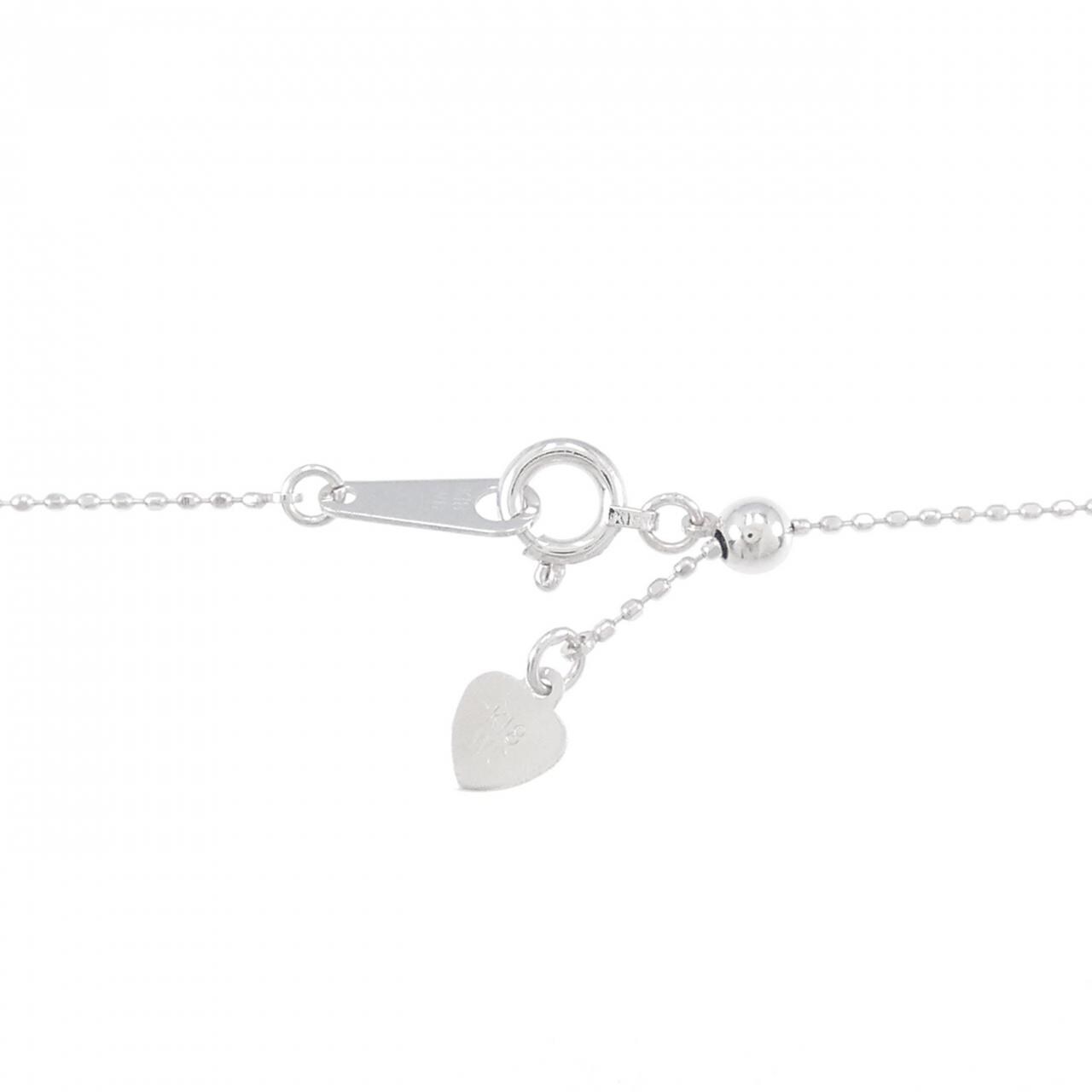 K18WG ダイヤモンド ネックレス 0.26CT