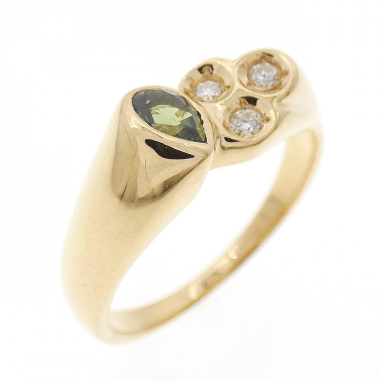 K18YG サファイヤ リング 0.32CT