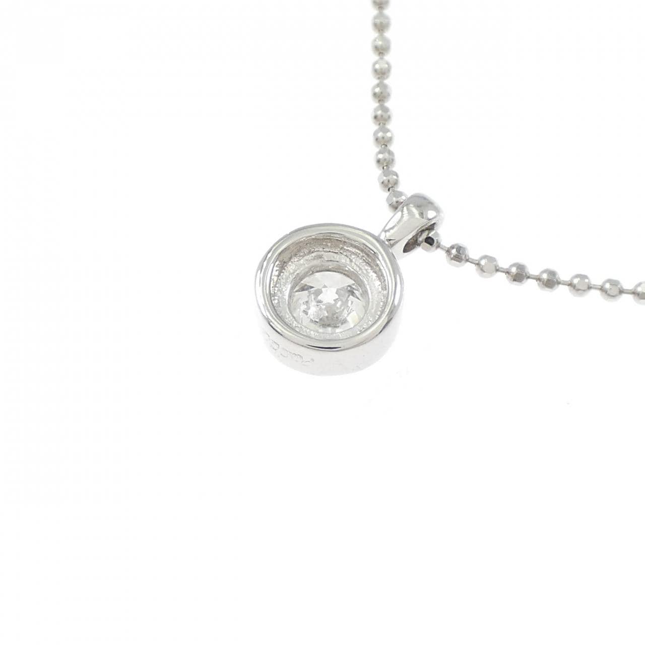 PT900/PT850 ソリティア ダイヤモンド ネックレス 0.37CT