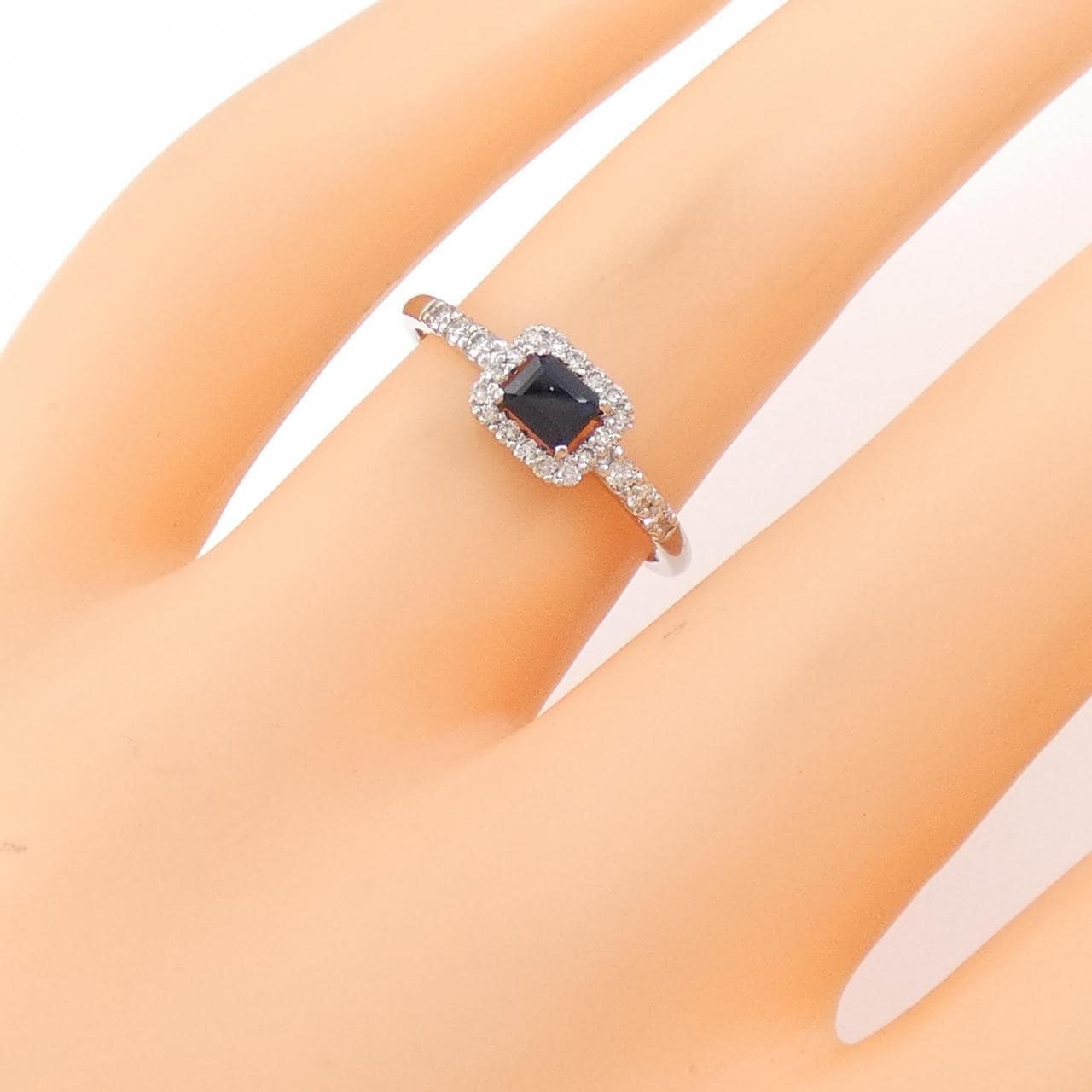 [新品] PT 蓝宝石戒指 0.32CT