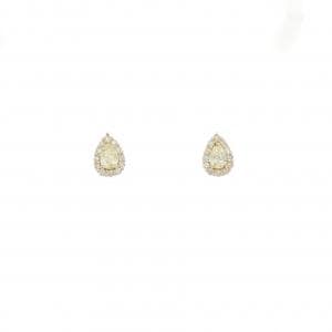 【新品】K18YG ダイヤモンド ピアス 0.24CT