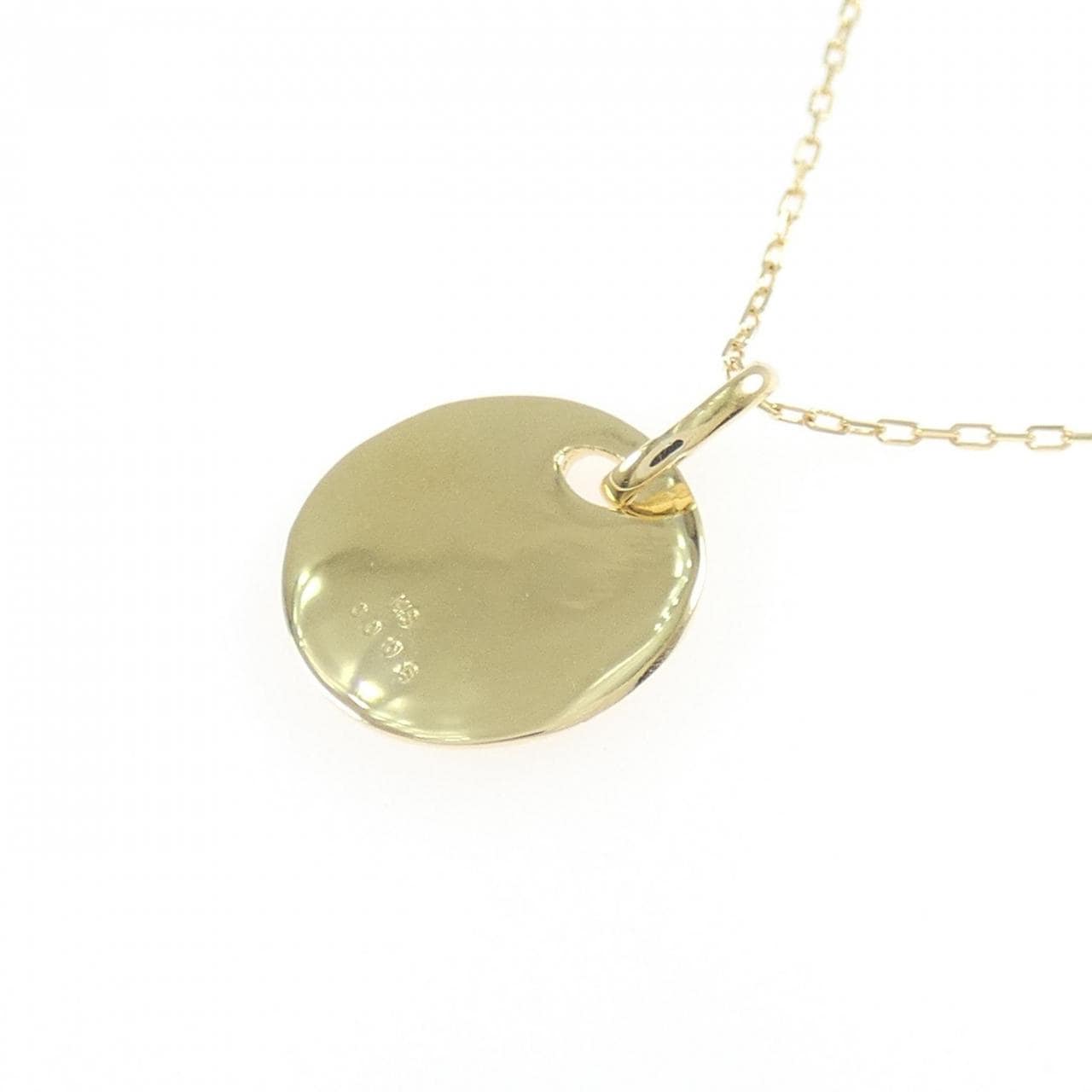 K18YG イニシャルA ダイヤモンド ネックレス 0.006CT