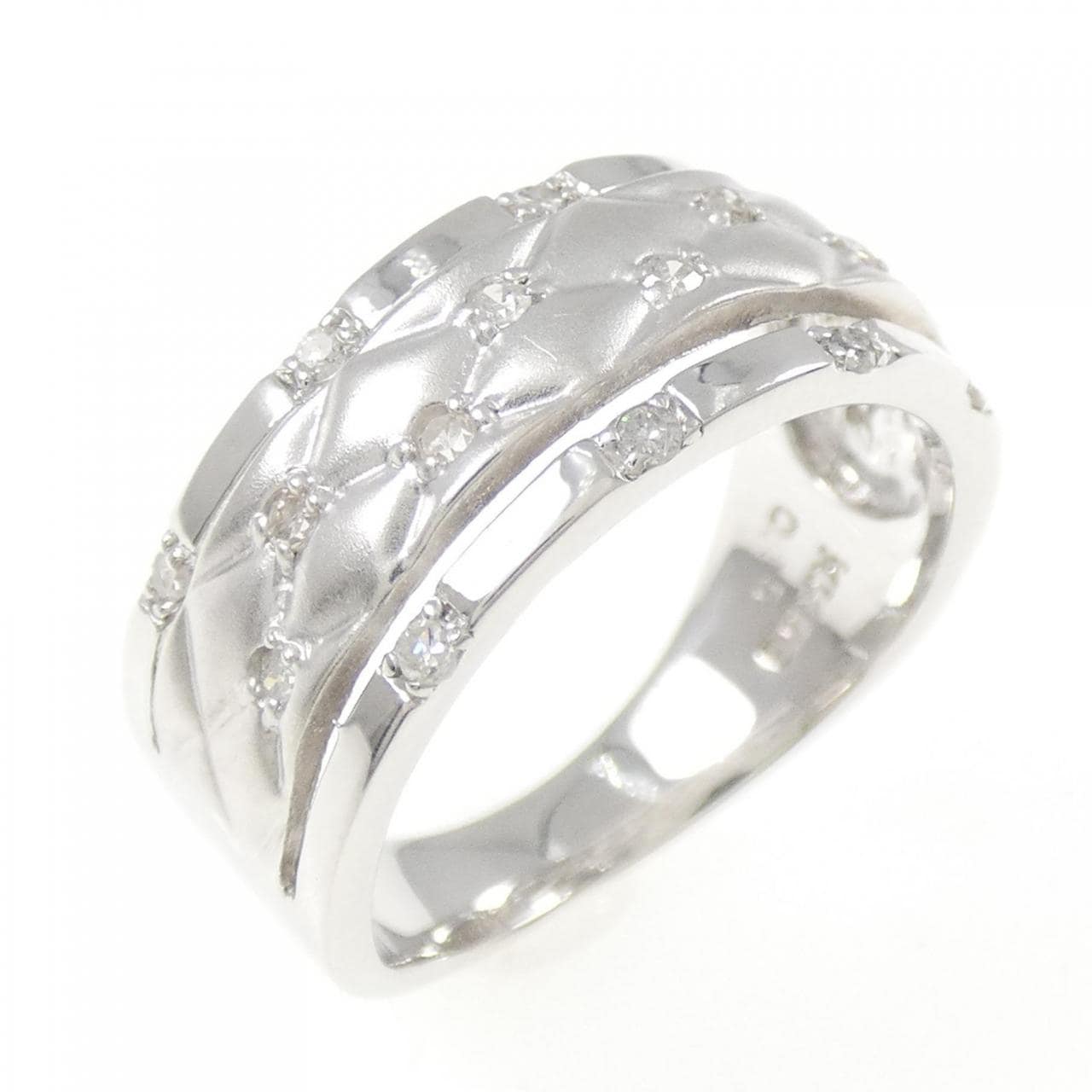 K14WG ダイヤモンド リング 0.15CT