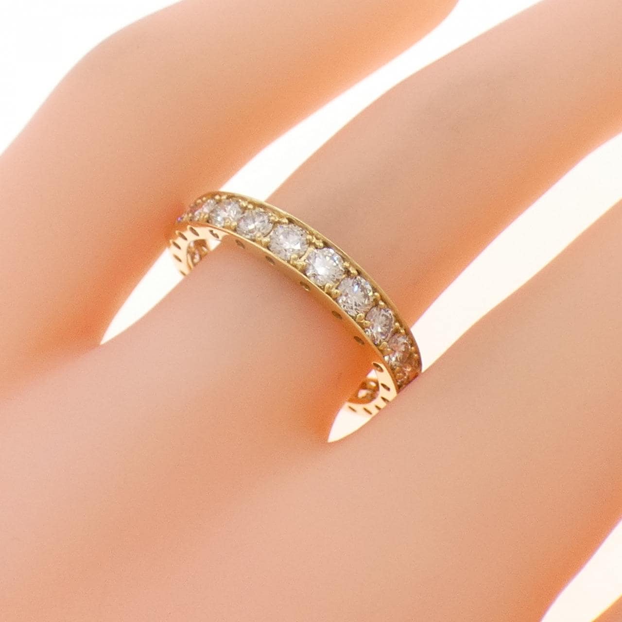 K18YG ダイヤモンド リング 1.00CT