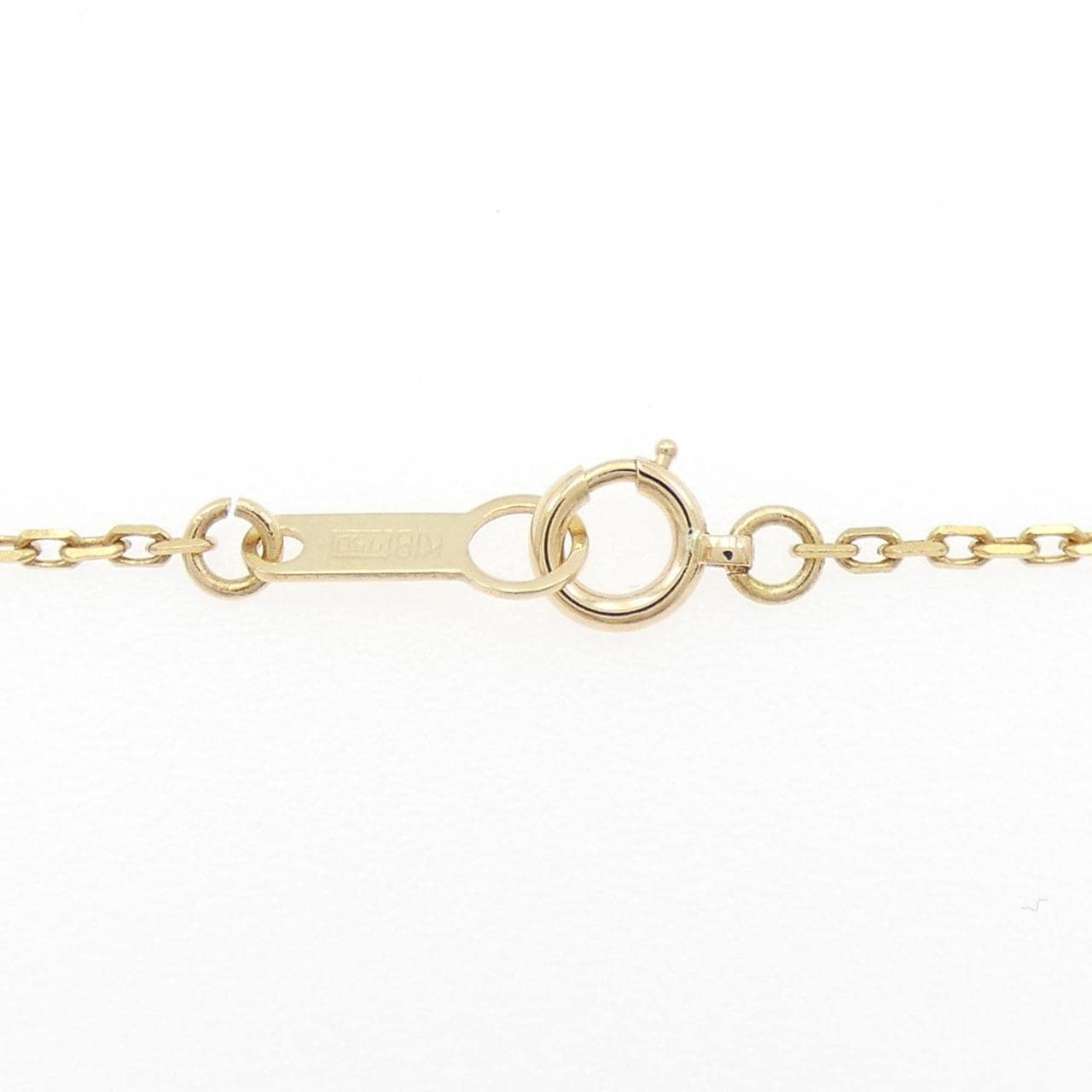 K18PG Pave Diamond Necklace 0.63CT