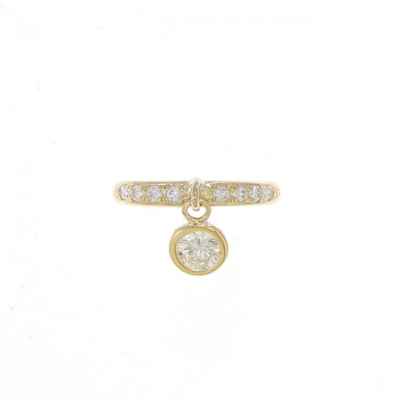 K18YG ダイヤモンド ピンキーリング 0.31CT