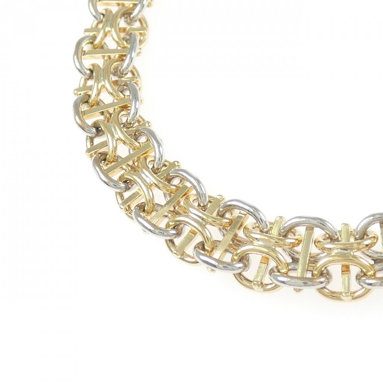 K18YG/PT850 ネックレス