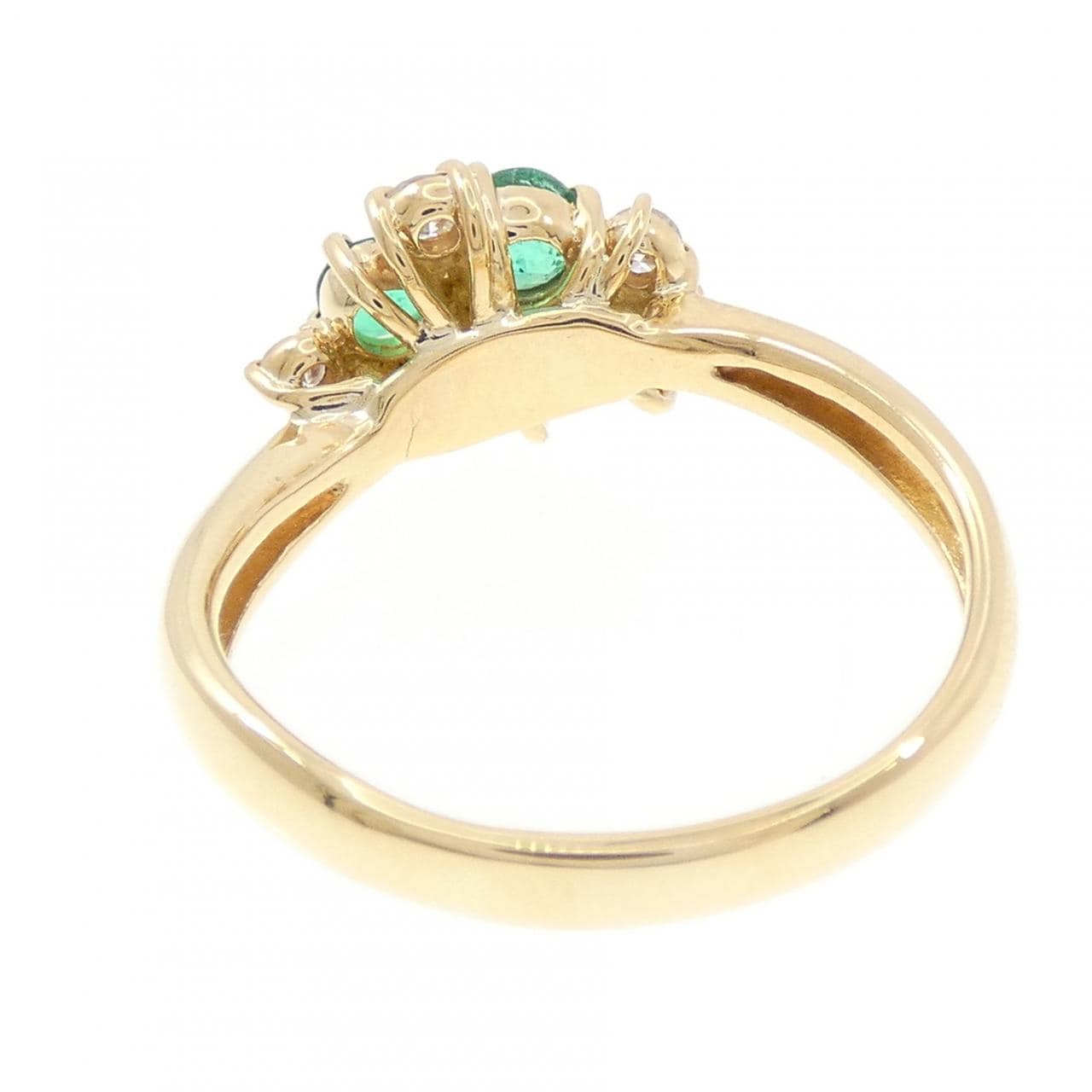 K18YG エメラルド リング 0.75CT