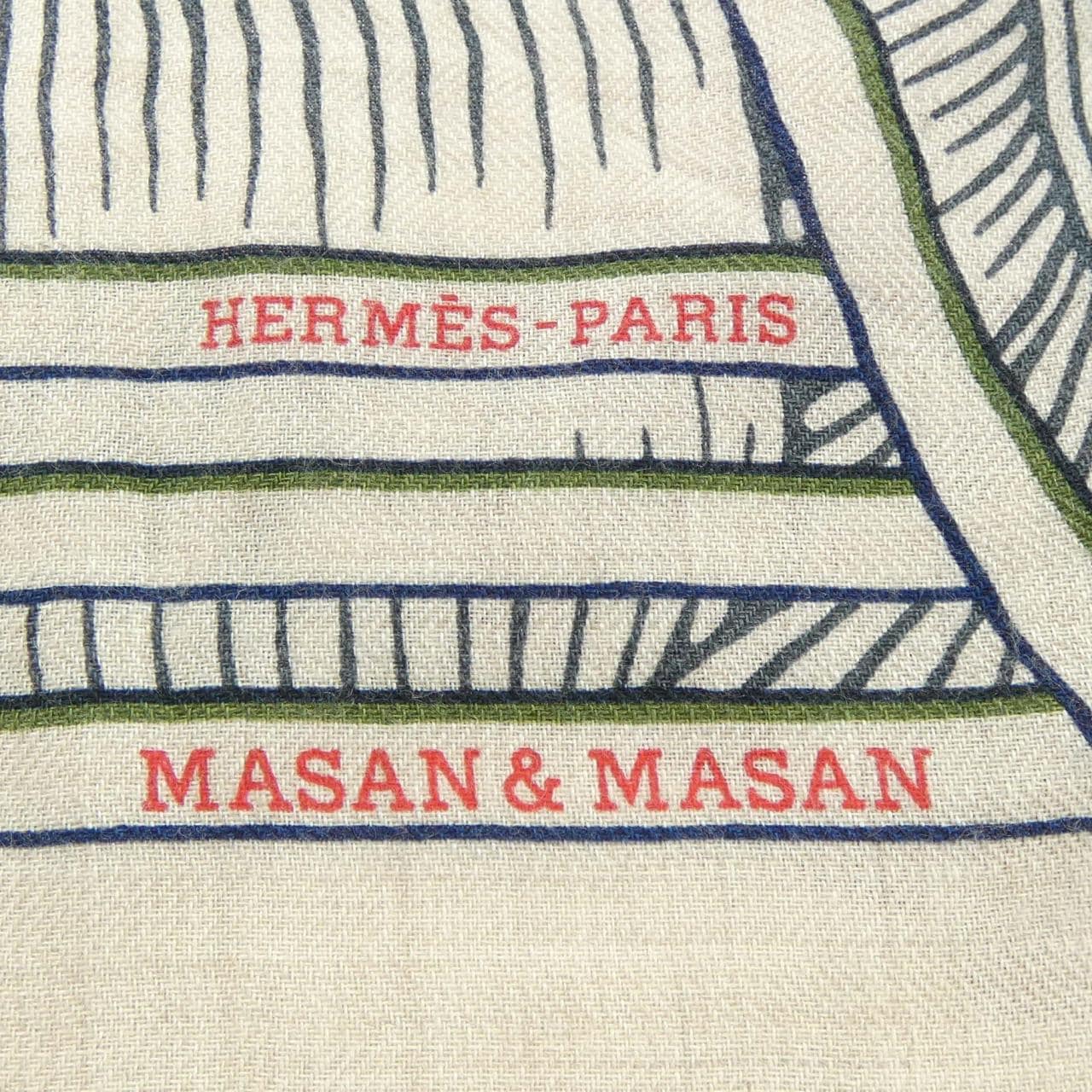 エルメス HERMES MASAN&MASAN H363684S トイライアングルジェアン ショール