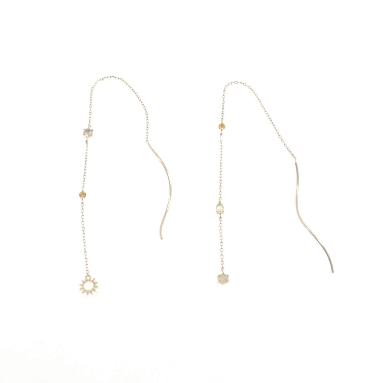 4゜C カラーストーン ピアス
