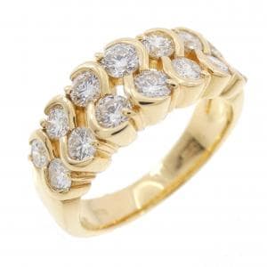 K18YG ダイヤモンド リング 1.06CT