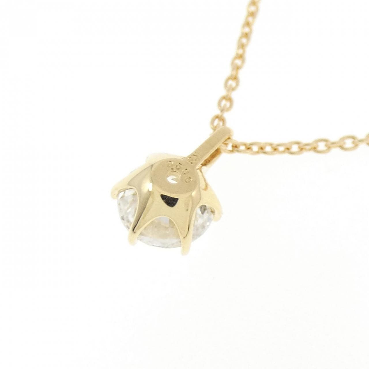 【リメイク】K18YG ダイヤモンド ネックレス 0.506CT H SI2 Good