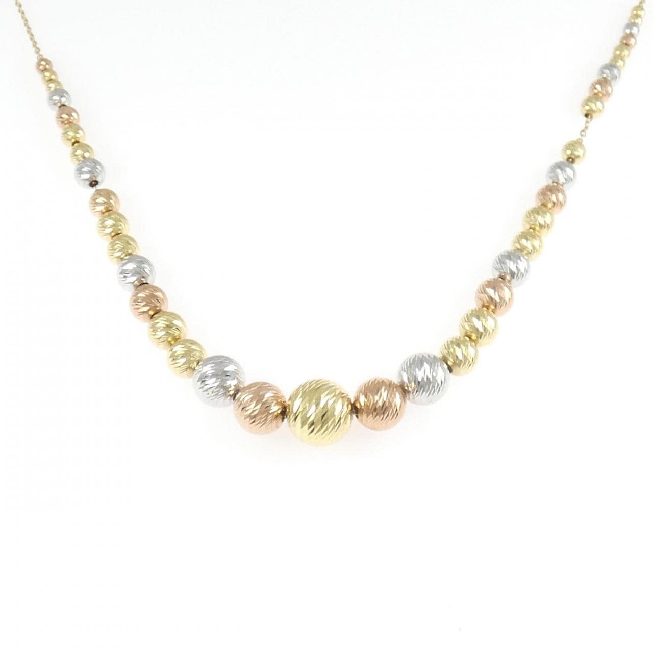 【新品】750スリーカラー ネックレス