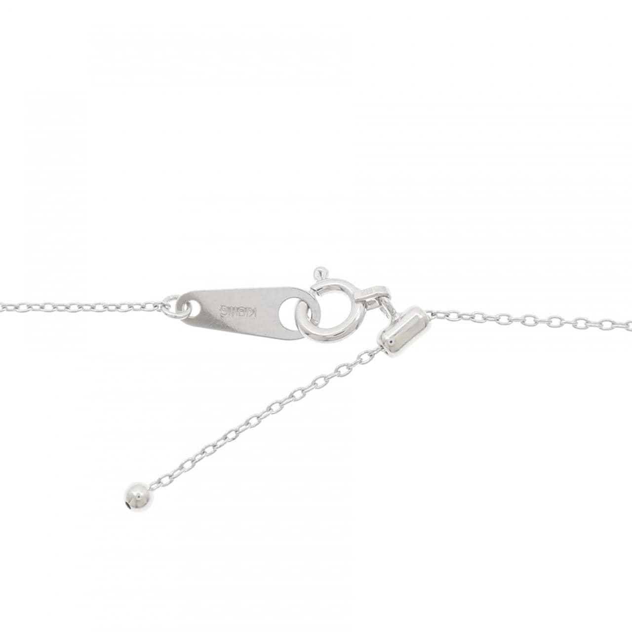 K18WG キャット パヴェ ダイヤモンド ネックレス 0.30CT