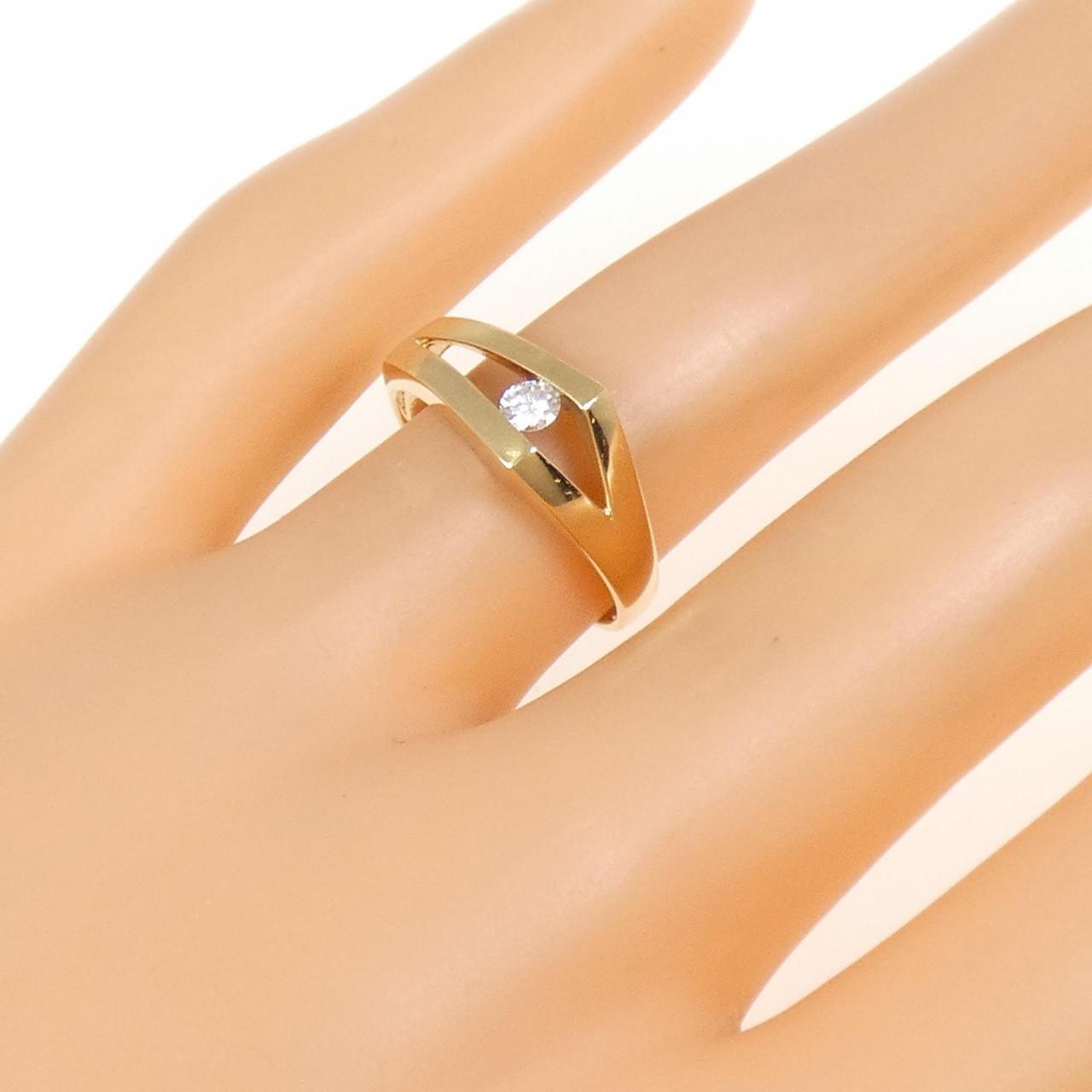 K18YG ダイヤモンド リング 0.10CT