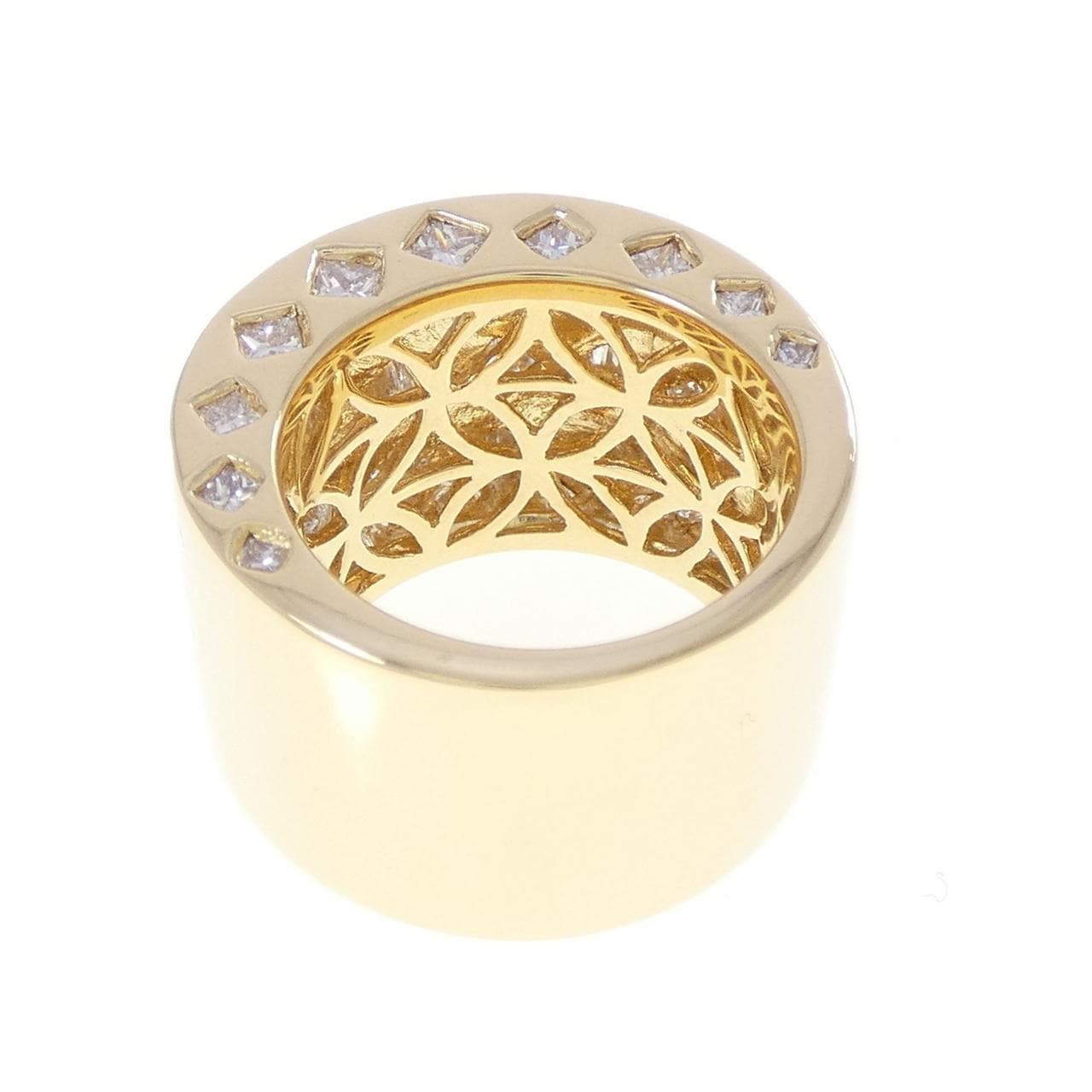 K18YG ダイヤモンド リング 5.29CT