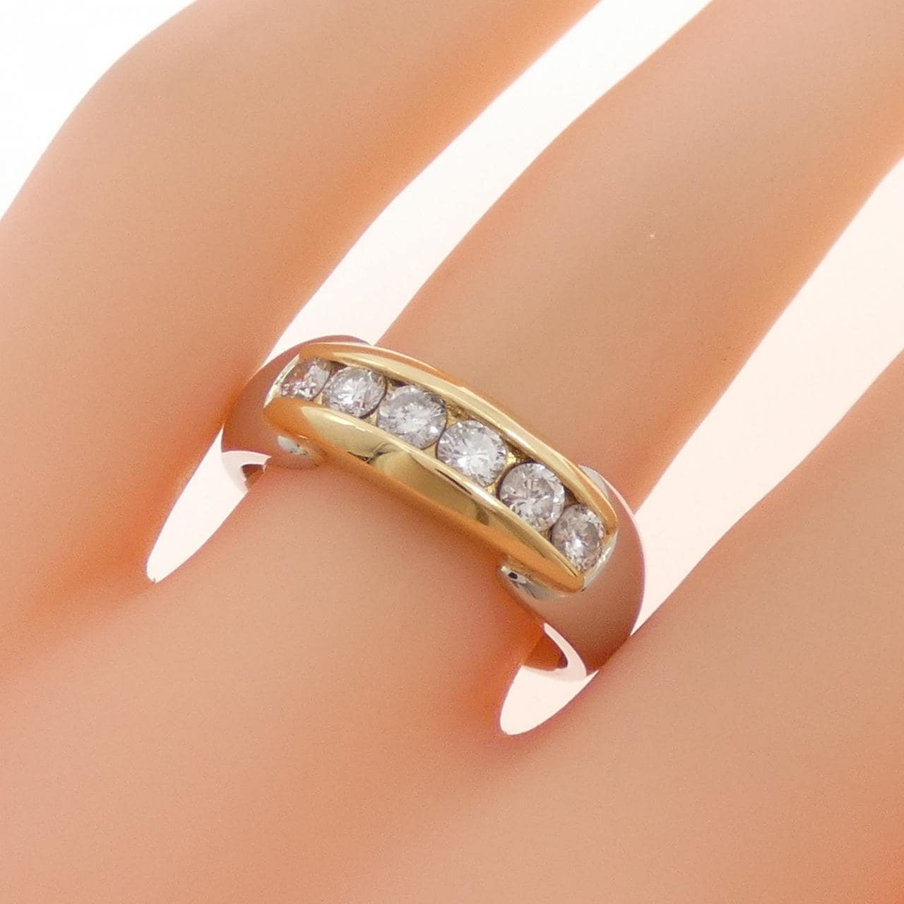 PT900/K18YG ダイヤモンド リング 0.50CT