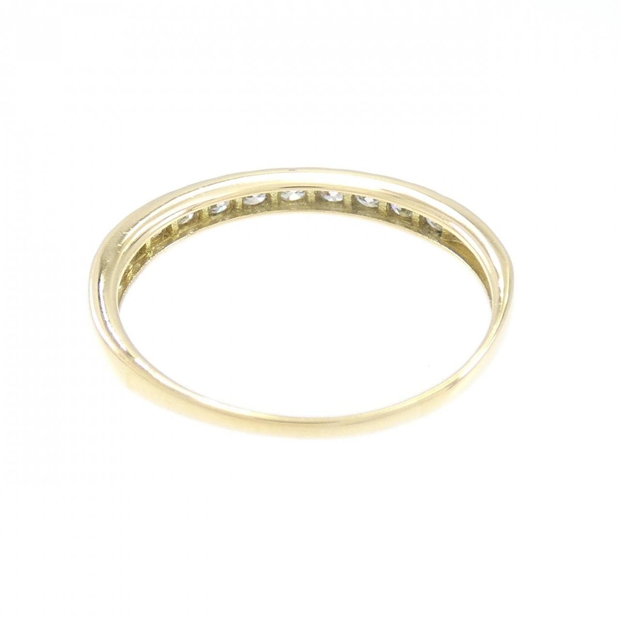 K18YG ハーフエタニティ ダイヤモンド リング 0.30CT