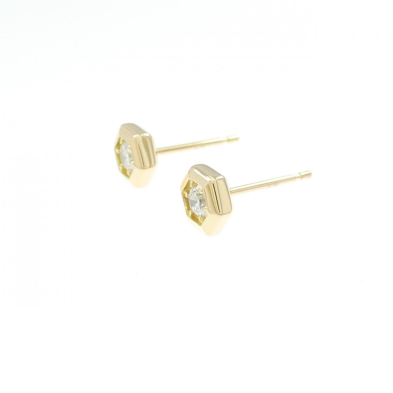 [再加工款] K18YG鑽石耳環0.16CT