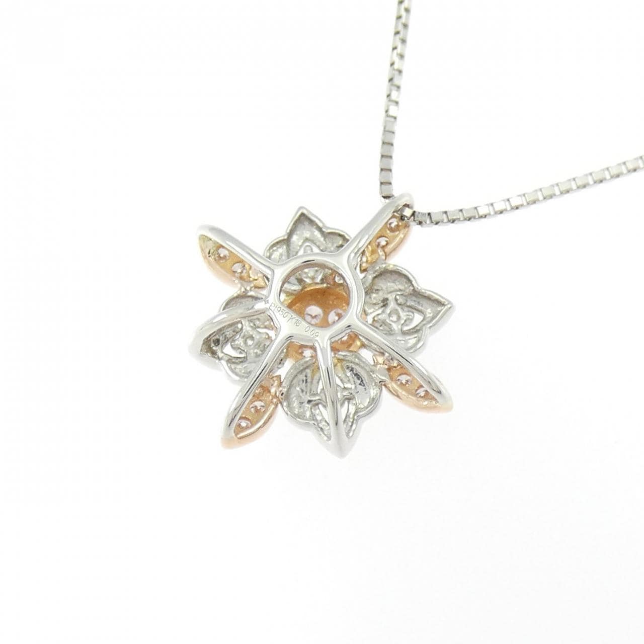 ジーエスティービー ダイヤモンド ネックレス 0.09CT