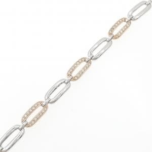 K18WG/K18PG ダイヤモンド ブレスレット 1.05CT
